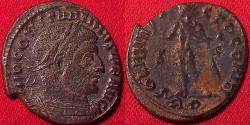 Ancient Coins - CONSTANTINE I AE 19mm follis. Rome mint. SOLI INVICTO COMITI, Sol standing.