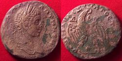 Ancient Coins - ELAGABALUS AR silver tetradrachm, struck at Antioch. Eagle standing.