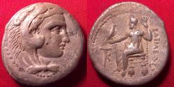 Ancient Coins - ALEXANDER III THE GREAT AR silver tetradrachm. Kition mint, lifetime or cross-over post-humous issue, 325-320 BC.