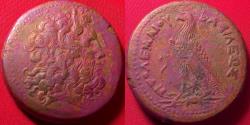Ancient Coins - PTOLEMY III EUERGETES AE large drachm. 69.3 grams. Eagle on thunderbolt, Chi-Rho below