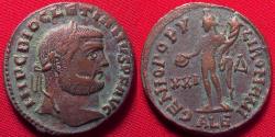 Ancient Coins - DIOCLETIAN AE large follis. Genio Populi Romani, Alexandria mint