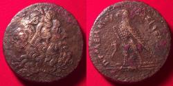 Ancient Coins - PTOLEMY III EUERGETES AE large drachm. Eagle on thunderbolt, Chi-Rho below