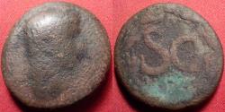 Ancient Coins - CLAUDIUS AE 24mm. Antioch, Syria. Large SC in laurel wreath.