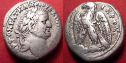 Ancient Coins - VESPASIAN AR silver tetradrachm. Seleucis & Pieria. Eagle on club. Year 2 (69-70 AD).