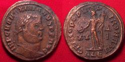Ancient Coins - MAXIMIANUS AE large follis. Alexandria, Genius standing.