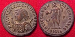 Ancient Coins - LICINIUS II CAESAR AE follis. Alexandria. Jupiter standing. Nice example