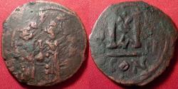 Ancient Coins - HERACLIUS with Martina and Heraclius Constantine AE follis. Constantinople.