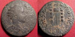Ancient Coins - VALERIAN I AE 24mm 'as'. Pisidia, Antioch. Military standards