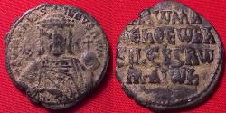 Ancient Coins - ROMANUS I AE follis. Legend in four lines. Nice portrait.