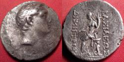 Ancient Coins - DEMETRIOS I SOTER AR silver tetradrachm. Tyche seated left