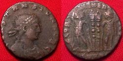 Ancient Coins - CONSTANS AE3. As IVN NOB C, rare obverse legend Gloria Exercitus.