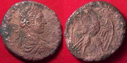 Ancient Coins - ELAGABALUS AR silver tetradrachm, struck at Antioch. Eagle standing.