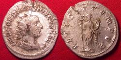 Ancient Coins - GORDIAN III AR silver antoninianus. FELICITAS TEMPORUM, Felicitas standing.