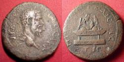 Ancient Coins - SEPTIMIUS SEVERUS AE 29mm. Caesaraea-Eusebia. Mount Argaios set on altar
