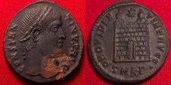 Ancient Coins - CONSTANTINE I THE GREAT AE3. City gates of Cyzicus, Cyzicus mint.
