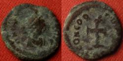 Ancient Coins - ARCADIUS 12mm AE4. CONCORDIA AVGGG, Large cross.