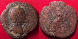 Ancient Coins - OTACILIA SEVERA AE as. Pudicitia seated, child at her feet. Scarce