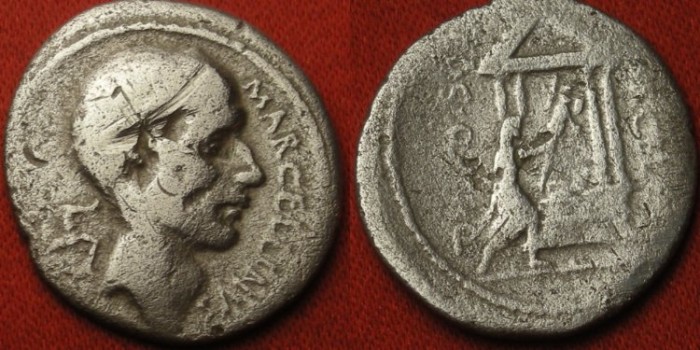 Publius Cornelius Lentulus Marcellinus AR silver denarius. Consul