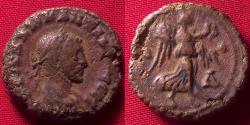 Ancient Coins - CONSTANTIUS I CHLORUS AE tetradrachm. Alexandria. Nike advancing right.
