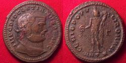 Ancient Coins - DIOCLETIAN AE follis. 10.6 grams. Antioch, 297-298 AD. Genius standing.