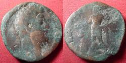 Ancient Coins - COMMODUS AE sestertius. Annona standing, modius at her feet.
