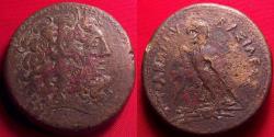 Ancient Coins - PTOLEMY IV PHILOPATOR AE 41mm drachm. 66.3 grams. Eagle on thunderbolt