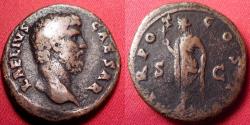 Ancient Coins - AELIUS CAESAR AE as. Spes advancing, holding flower.