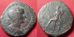 Ancient Coins - GORDIAN III AE sestertius. Concordia seated left. Rome, 240 AD