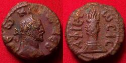 Ancient Coins - DIVUS CARUS AE tetradrachm. Alexandria. Garlanded altar. Very scarce!