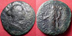 Ancient Coins - FAUSTINA II JUNIOR AE 22mm. Hadrianopolis, thrace. Homonoia standing