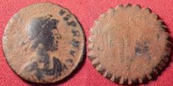 Ancient Coins - VALENS AE3. Modified with edge serrations. Interesting!
