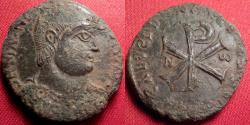 Ancient Coins - MAGNENTIUS AE double centenionalis. Imitative, large Christogram / Chi-Rho.