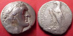 Ancient Coins - PTOLEMY II PHILADELPHOS AR silver tetradrachm. Alexandria, 282 BC. Eagle on thunderbolt.