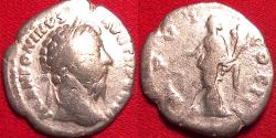 Ancient Coins - MARCUS AURELIUS AR silver denarius. 173 AD. Aequitas standing, holding scales & cornucopia.