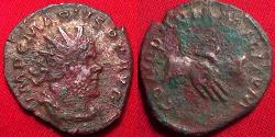 Ancient Coins - MARIUS AE silvered antoninianus. CONCORDIA MILITUM, two clasped hands
