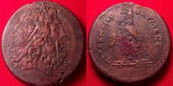 Ancient Coins - PTOLEMY III EUERGETES AE large drachm. 64.8 grams. Eagle on thunderbolt, Chi-Rho below