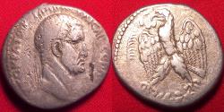 Ancient Coins - GALBA AR silver tetradrachm. Struck at Antioch. Eagle on laurel branches. Year 2.
