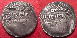 World Coins - AYYUBID SULTANATE AR silver half dirham. Halab, under al-Zahir Ghazi. Legends within six pointed stars