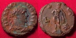 Ancient Coins - MAXIMIANUS AE tetradrachm. Alexandria. Herakles (Hercules) standing, leaning on club set on rock. Rare R4