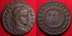Ancient Coins - CRISPUS CAESAR AE3 follis. Siscia mint, 320 AD. VOT V in wreath
