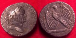 Ancient Coins - VESPASIAN AR silver tetradrachm. Eagle standing on club. Antioch, 69-70 AD.