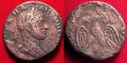 Ancient Coins - ELAGABALUS AR silver tetradrachm, struck at Antioch. Eagle standing.