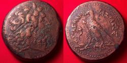 Ancient Coins - PTOLEMY IV PHILOPATOR AE 41mm drachm. 71.0 grams. Alexandria, Egypt. Eagle on thunderbolt.