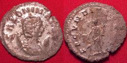 Ancient Coins - SALONINA AE silvered antoninianus. Fecunditas standing beside child.