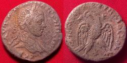 Ancient Coins - ELAGABALUS AR billon tetradrachm, struck at Antioch. Eagle standing.