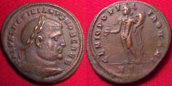 Ancient Coins - GALERIUS, as Caesar, AE large follis. 9.9 grams. Heraclea mint, Genius standing