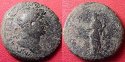 Ancient Coins - HADRIAN AE as. Rome, 121-122 AD. Pax standing, holding branch & cornucopia.