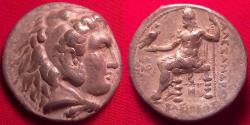 Ancient Coins - ALEXANDER III THE GREAT AR silver tetradrachm. Babylon, 311-300 BC, under Seleukos I Nikator. Herakles / Zeus.