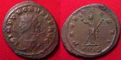 Ancient Coins - PROBUS AE antoninianus. Ticinum. Pax standing left, holding branch & scepter.