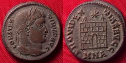 Ancient Coins - CONSTANTINE I THE GREAT AE follis. City gates of Nicomedia. Nicomedia mint
